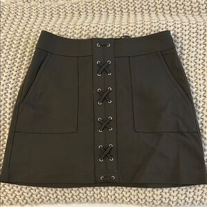 Express Green Mini Skirt